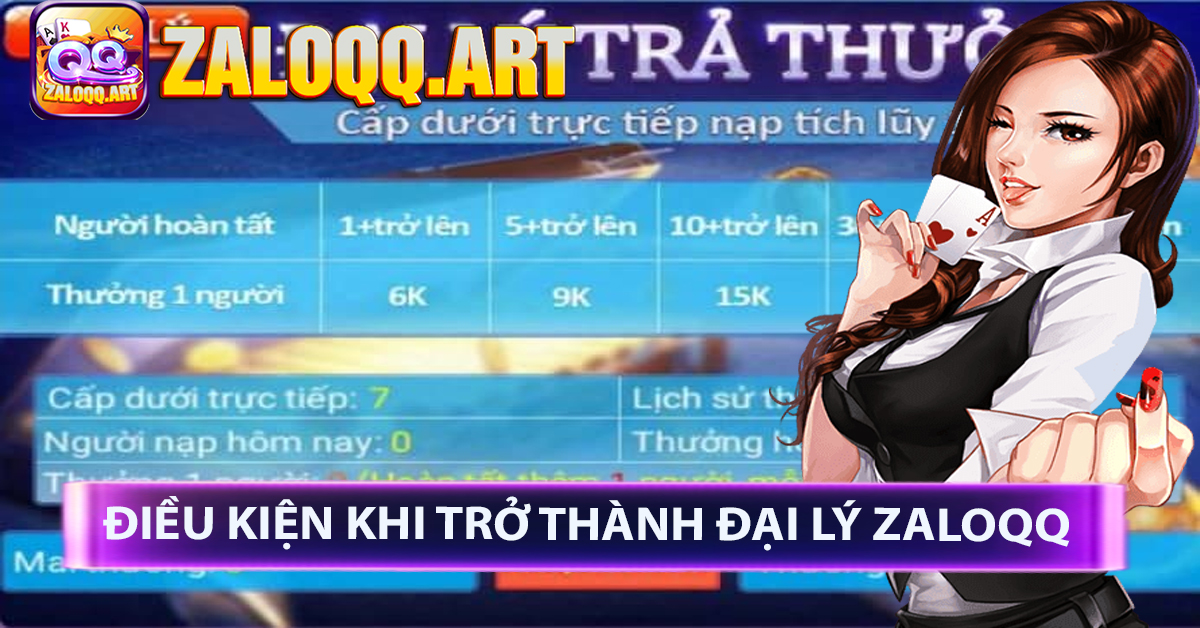 Điều kiện khi trở thành đại lý zaloqq