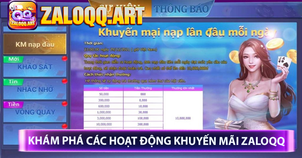 Khám Phá Các Hoạt Động Khuyến Mãi ZaloQQ